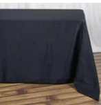 Black 60x120 Rec Tablecloths